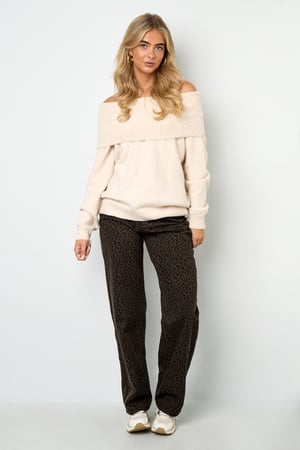 Off the shoulder basic sweater h5 Picture7